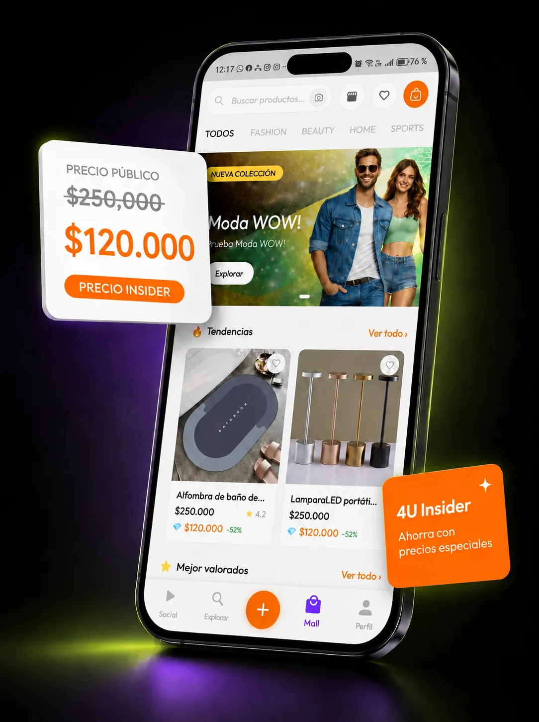 Mall 4U con precios especiales para 4U Insider
